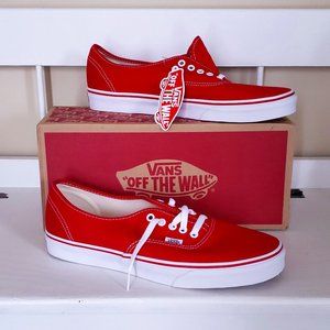 Authentic Red Vans Shoes